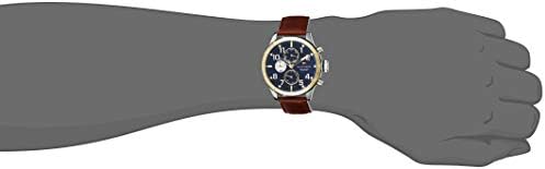  Shop Authentic Tommy Hilfiger Sport Multifunction Blue Dial Brown Leather Strap Watch for Men - 1791137 - Luxxuri
