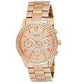  Shop Authentic Guess Mini Spectrum Quartz Rose Gold Dial Rose Gold Steel Strap Watch For Women - W0122L3 - Luxxuri