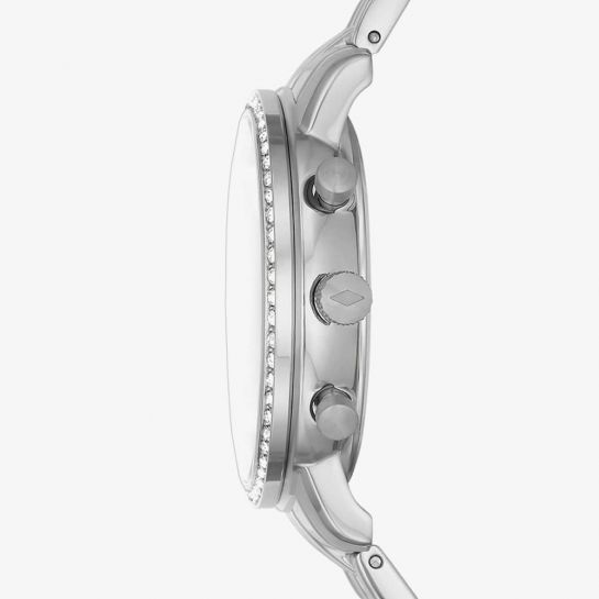  Shop Authentic Fossil Neutra Chronograph Silver Dial Silver Steel Strap Watch for Women - ES5217 - Luxxuri