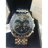  Shop Authentic Emporio Armani Team Italia Chronograph Black Dial Silver Steel Strap Watch For Men - AR5983 - Luxxuri