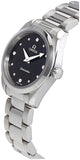  Shop Authentic Omega Seamaster Aqua Terra Quartz Diamond Black Dial Silver Steel Strap Watch for Women - 220.10.28.60.51.001 - Luxxuri