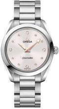  Shop Authentic Omega Seamaster Aqua Terra Quartz Diamond Silver Dial Silver Steel Strap Watch for Women - 220.10.28.60.54.001 - Luxxuri