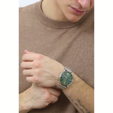  Shop Authentic Emporio Armani Minimalist Quartz Green Dial Silver Mesh Bracelet Watch For Men - AR11578 - Luxxuri