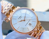  Shop Authentic Tissot T Classic Carson Premium Automatic White Dial Rose Gold Steel Strap Watch for Men - T122.407.33.031.00 - Luxxuri