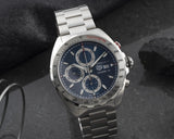  Shop Authentic Tag Heuer Formula 1 Automatic Chronograph Blue Dial Silver Strap Watch for Men - CAZ2015.BA0876 - Luxxuri