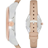  Shop Authentic Emporio Armani Valeria Quartz White Dial Beige Leather Strap Watch For Women - AR11031 - Luxxuri