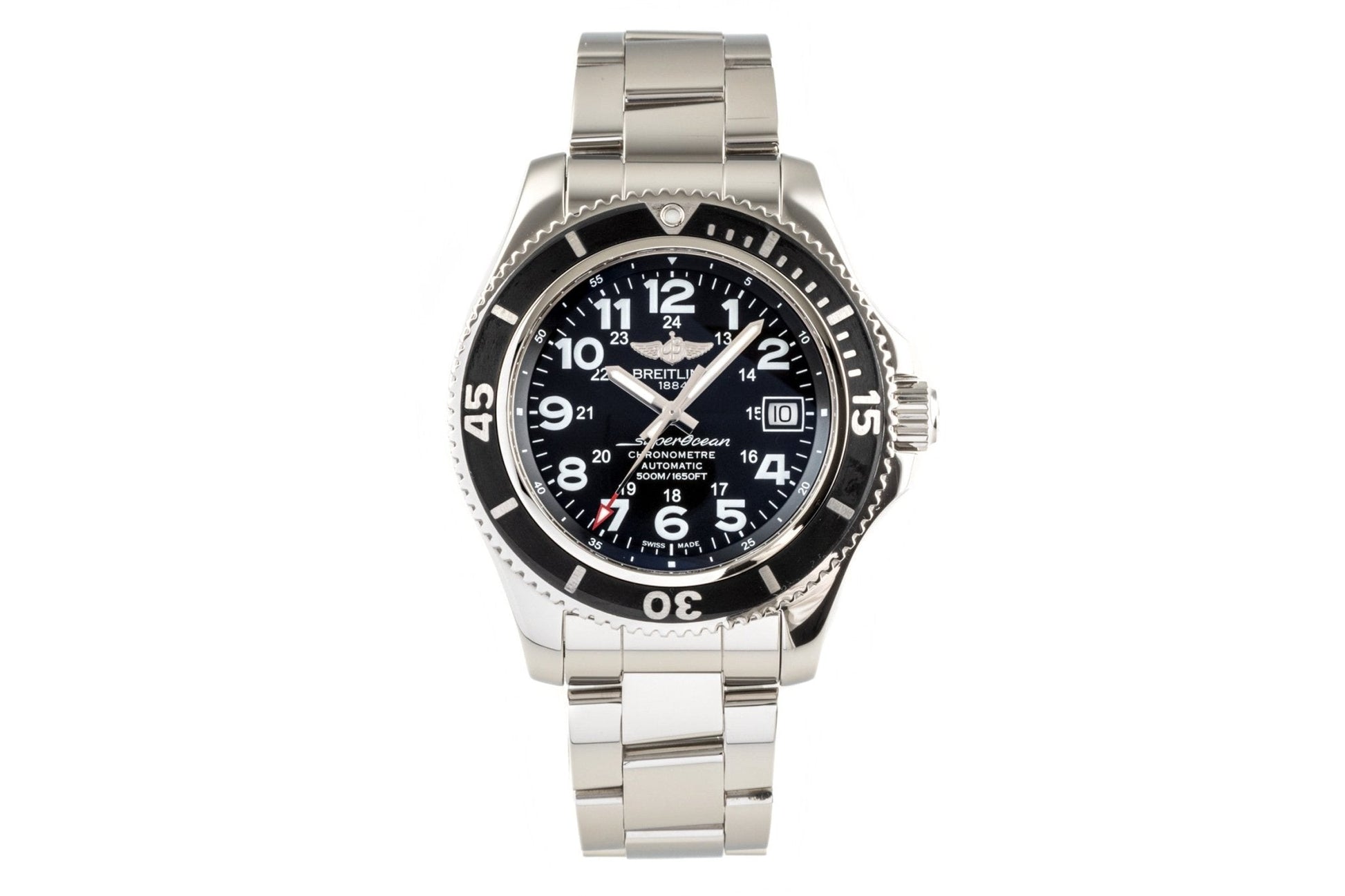  Shop Authentic Breitling Superocean II 42mm Calibre 17 Automatic Mens Watch - A17365C9 - Luxxuri