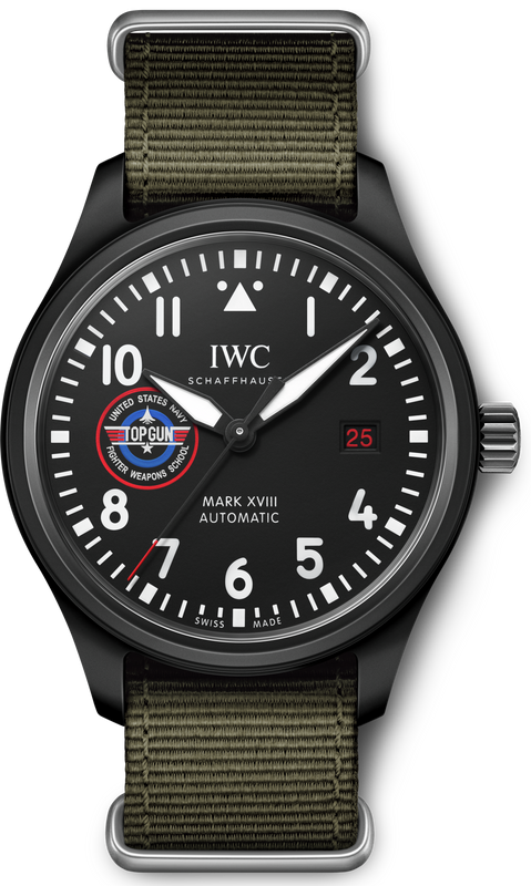  Shop Authentic IWC Pilot’s Watch Mark XVIII Top Gun Edition “SFTI” Black Dial Green Nylon Strap Watch for Men - IW324712 - Luxxuri