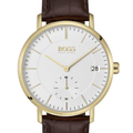  Shop Authentic Hugo Boss Corporal White Dial Brown Leather Strap Watch for Men - 1513640 - Luxxuri