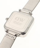  Shop Authentic Daniel Wellington Quadro Studio White Dial Silver Mesh Bracelet Watch For Women - DW00100521 - Luxxuri