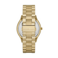  Shop Authentic Michael Kors Slim Runway Gold Dial Gold Steel Strap Watch for Women - MK3590 - Luxxuri