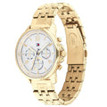  Shop Authentic Tommy Hilfiger Harper Chronograph White Dial Gold Steel Strap Watch For Women - 1782223 - Luxxuri