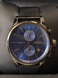  Shop Authentic Hugo Boss Jet Blue Dial Gunmetal Mesh Bracelet Watch for Men  - 1513677 - Luxxuri