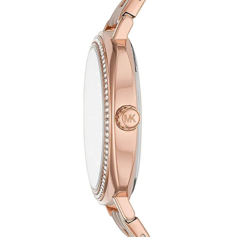  Shop Authentic Michael Kors Nia Quartz Rose Gold Dial Rose Gold Steel Strap Watch For Women - MK3990 - Luxxuri
