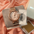  Shop Authentic Michael Kors Skylar Quartz Rose Gold Dial Rose Gold Steel Strap Watch For Women - MK5971 - Luxxuri
