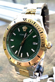  Shop Authentic Versace Hellenyium Quartz Green Dial Two Tone Steel Strap Watch For Men - VE3A00720 - Luxxuri