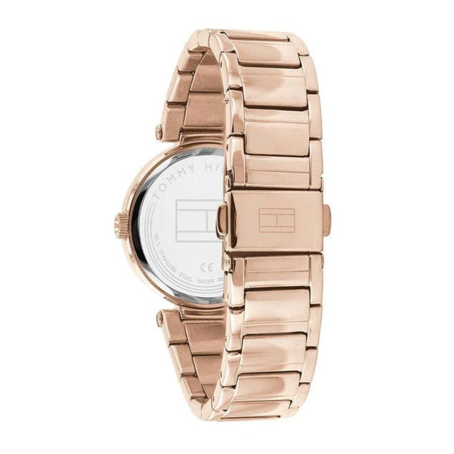  Shop Authentic Tommy Hilfiger Lynn Quartz Rose Gold Dial Rose Gold Steel Strap Watch For Women - 1782237 - Luxxuri