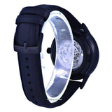  Shop Authentic Emporio Armani Meccanico Automatic Black Dial Black Leather Strap Watch For Men - AR60042 - Luxxuri