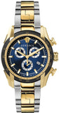  Shop Authentic Versace V-Ray Chronograph Quartz Blue Dial Two Tone Steel Strap Watch For Men - VE2I01021 - Luxxuri