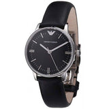  Shop Authentic Emporio Armani Classic Quartz Black Dial Black Leather Strap Watch For Women - AR1600 - Luxxuri