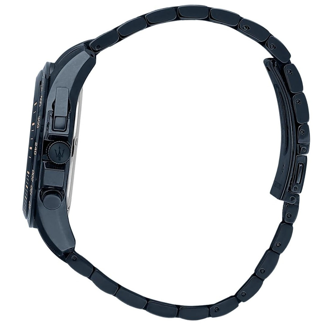  Shop Authentic Maserati Traguardo Chronograph Blue Dial Blue Steel Strap Watch For Men - R8873612054 - Luxxuri