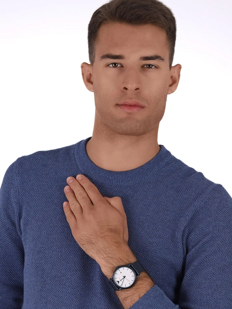  Shop Authentic Emporio Armani Luigi Quartz White Dial Blue Mesh Bracelet Watch For Men - AR11025 - Luxxuri