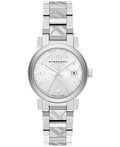  Shop Authentic Burberry The City White Dial Silver Steel Strap Watch for Women - BU9144 - Luxxuri