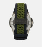  Shop Authentic Versace Chain Reaction Quartz White Dial Green Rubber Strap Watch for Men - VEDY00419 - Luxxuri