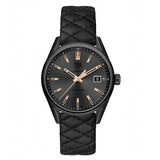  Shop Authentic Tag Heuer Carrera Special Edition Black Dial Black Leather Strap Watch for Women - WAR1113.FC6392 - Luxxuri