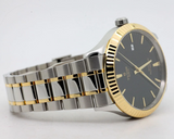  Shop Authentic Tudor Style Automatic Black Dial Two Tone Steel Strap Watch for Men - M12713-0005 - Luxxuri