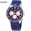  Shop Authentic Guess Odyssey Multifunction Blue Dial Blue Rubber Strap Watch For Men - W1108G4 - Luxxuri