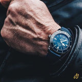  Shop Authentic Breitling Superocean Heritage B20 Automatic 46 Blue Dial Blue Mesh Bracelet Watch for Men - AB2020161C1S1 - Luxxuri