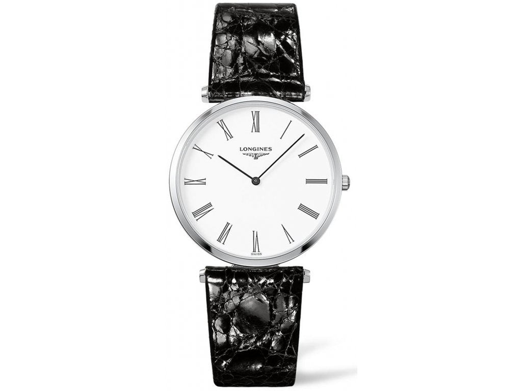  Shop Authentic Longines La Grande Classique De Longines White Dial Black Leather Strap Watch for Women - L4.755.4.11.2 - Luxxuri