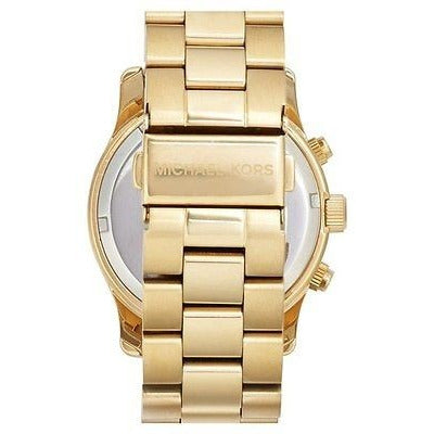  Shop Authentic Michael Kors Runway Quartz Orange Dial Gold Steel Strap Watch For Women - MK5930 - Luxxuri