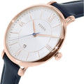  Shop Authentic Fossil Jacqueline White Dial Blue Leather Strap Watch for Women - ES3843 - Luxxuri