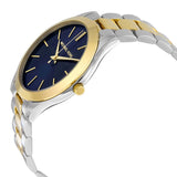  Shop Authentic Michael Kors Slim Runway Blue Dial Two Tone Steel Strap Watch for Women - MK3479 - Luxxuri
