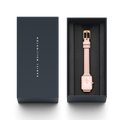  Shop Authentic Daniel Wellington Quadro Pressed Mother of Pearl Pink Dial Pink Leather Strap Watch For Women - DW00100508 - Luxxuri