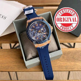 Shop Authentic Guess Legacy Chronograph Blue Dial Blue Rubber Strap Watch For Men - W1049G9 - Luxxuri