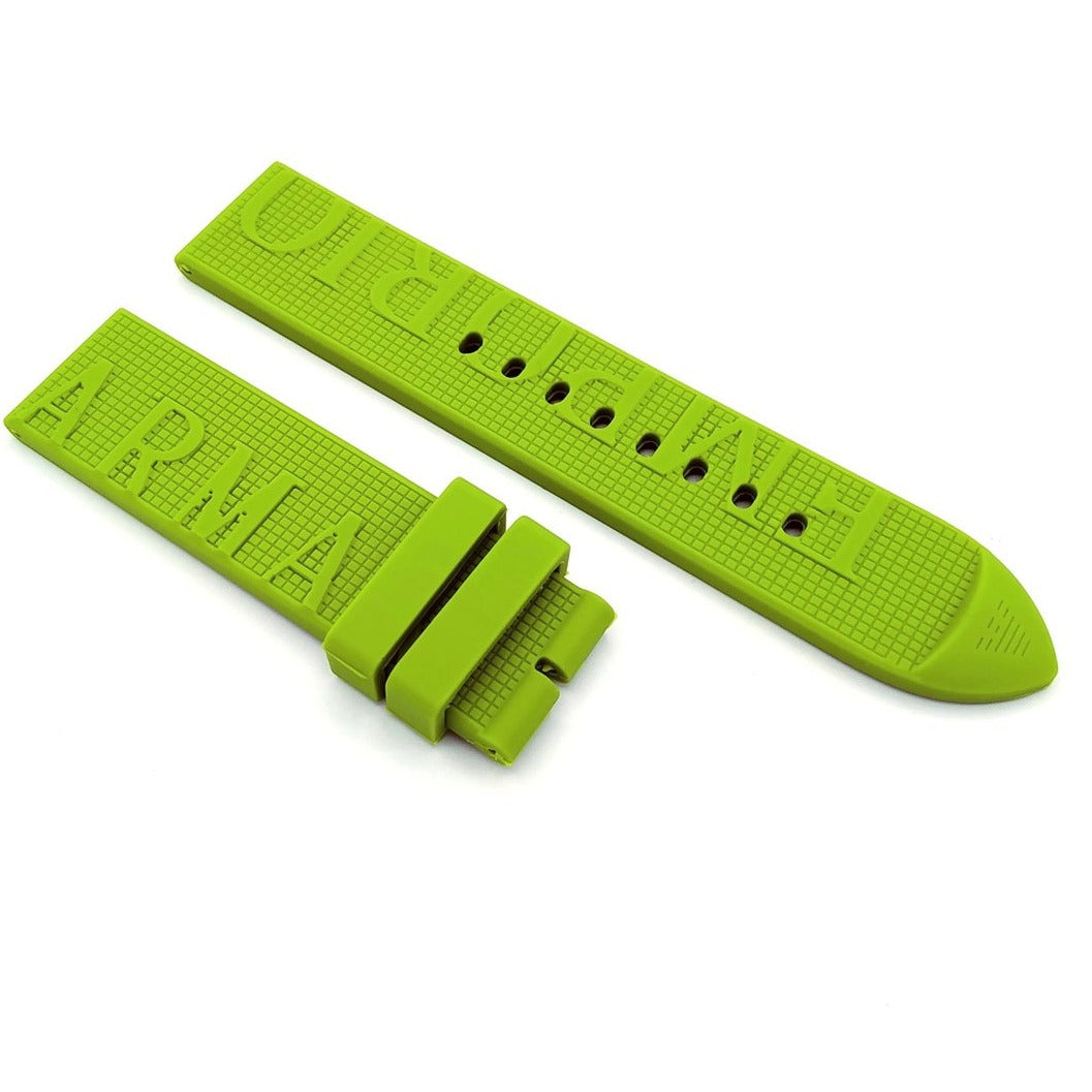  Shop Authentic Emporio Armani Chronograph White Dial Green Rubber Strap Watch For Men - AR11022 - Luxxuri