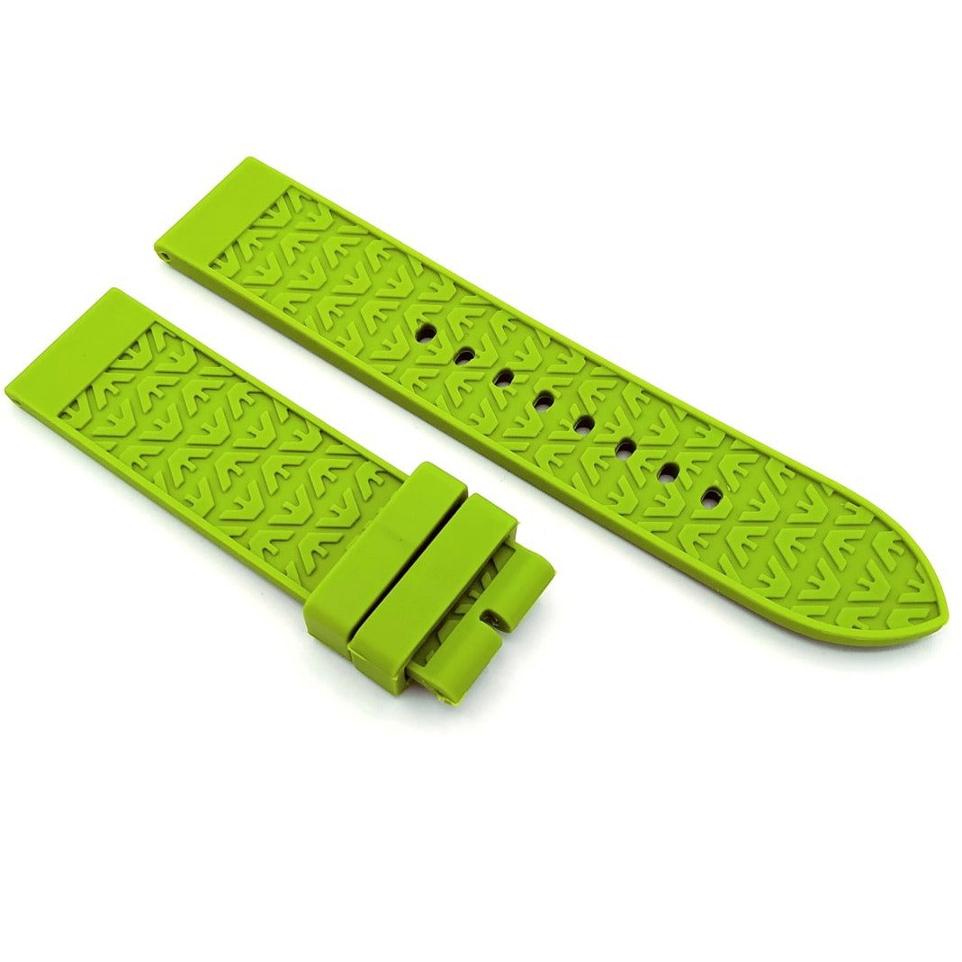  Shop Authentic Emporio Armani Chronograph White Dial Green Rubber Strap Watch For Men - AR11022 - Luxxuri