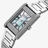  Shop Authentic Emporio Armani Empire Mother of Pearl Dial Silver Steel Strap Watch For Women - AR11625 - Luxxuri