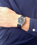  Shop Authentic Emporio Armani Classic Quartz Black Dial Black Leather Strap Watch For Men - AR1692 - Luxxuri