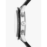  Shop Authentic Emporio Armani Mario Chronograph Black Dial Black Leather Strap Watch For Men - AR11243 - Luxxuri