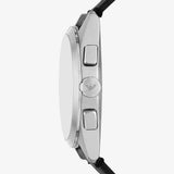  Shop Authentic Emporio Armani Claudio Chronograph Black Dial Black Leather Strap Watch For Men - AR11542 - Luxxuri
