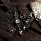  Shop Authentic Seiko 5 Sports SKX GMT Automatic Mocha Black Dial Brown Leather Strap Watch For Men - SSK036K1 - Luxxuri