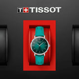  Shop Authentic Tissot Everytime Lady Green Dial Green Leather Strap Watch for Women - T143.210.17.091.00 - Luxxuri