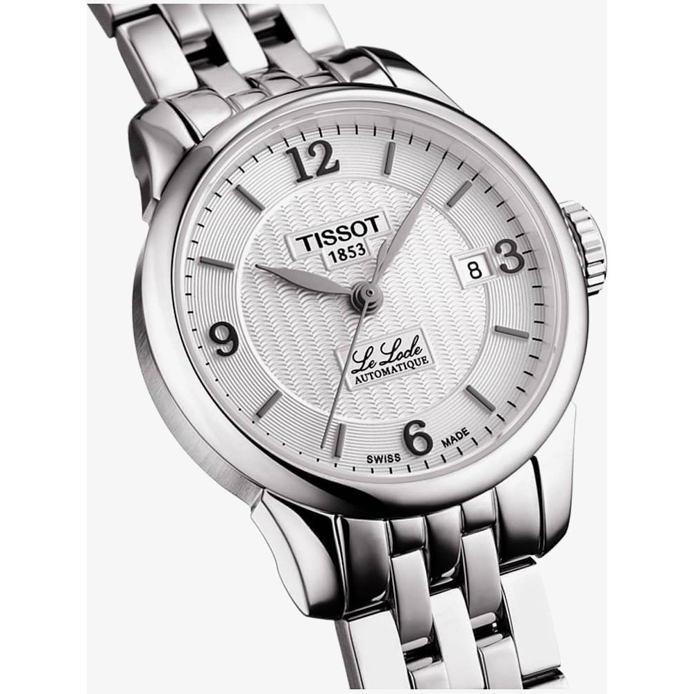  Shop Authentic Tissot Le Locle Small Lady Automatic Silver Dial Silver Steel Strap Watch For Women - T41.1.183.34 - Luxxuri