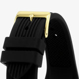  Shop Authentic Guess Athena Gold Dial Black Rubber Strap Watch For Women - GW0030L2 - Luxxuri