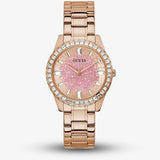  Shop Authentic Guess Glitter Diamonds Pink Dial Rose Gold Steel Strap Watch for Women - GW0405L3 - Luxxuri