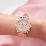  Shop Authentic Guess Heiress Diamonds Rose Gold Dial Pink Rubber Strap Watch for Women - GW0407L3 - Luxxuri